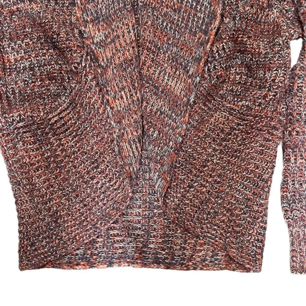 Creazioni Effici Knitted Rounded Front Hem Open Cardigan XLARGE
